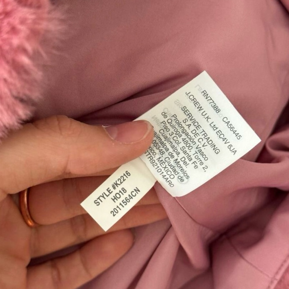 J. CREW Pink Faux Fur Vest Size XS🩷 - Picture 6 of 6